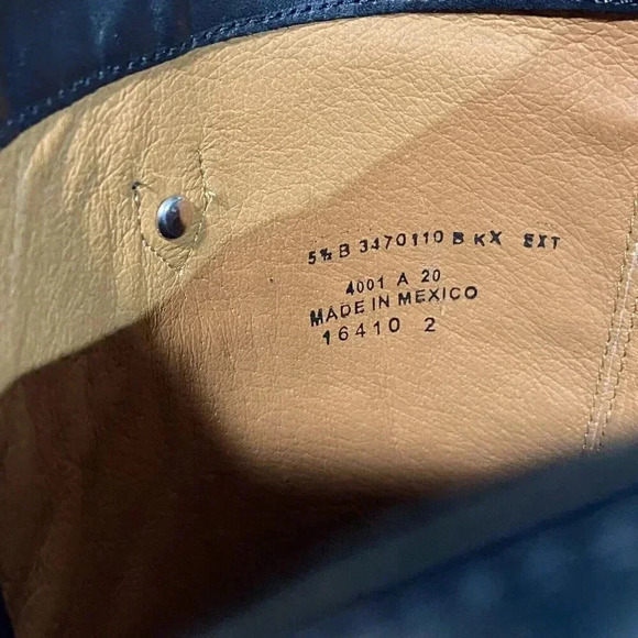 FRYE Melissa Tab Tall Leather Riding Boots Extended Calf(3470110-BKX) 5.5M Black - Picture 10 of 15